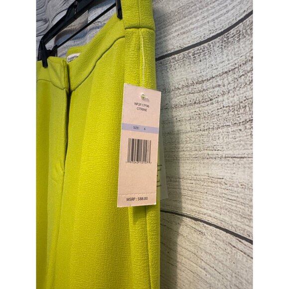 NWT Nanette Lepore Citrine Wide Leg Pants Size 6 - Picture 2 of 4